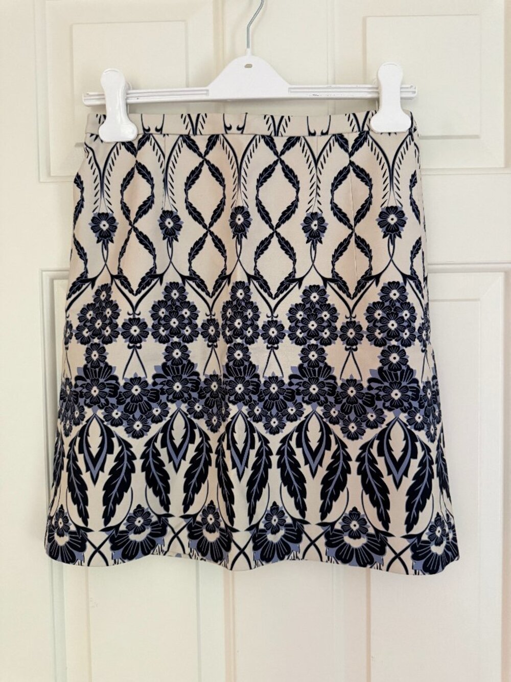 J.Crew Blue and White Skirt Size 0